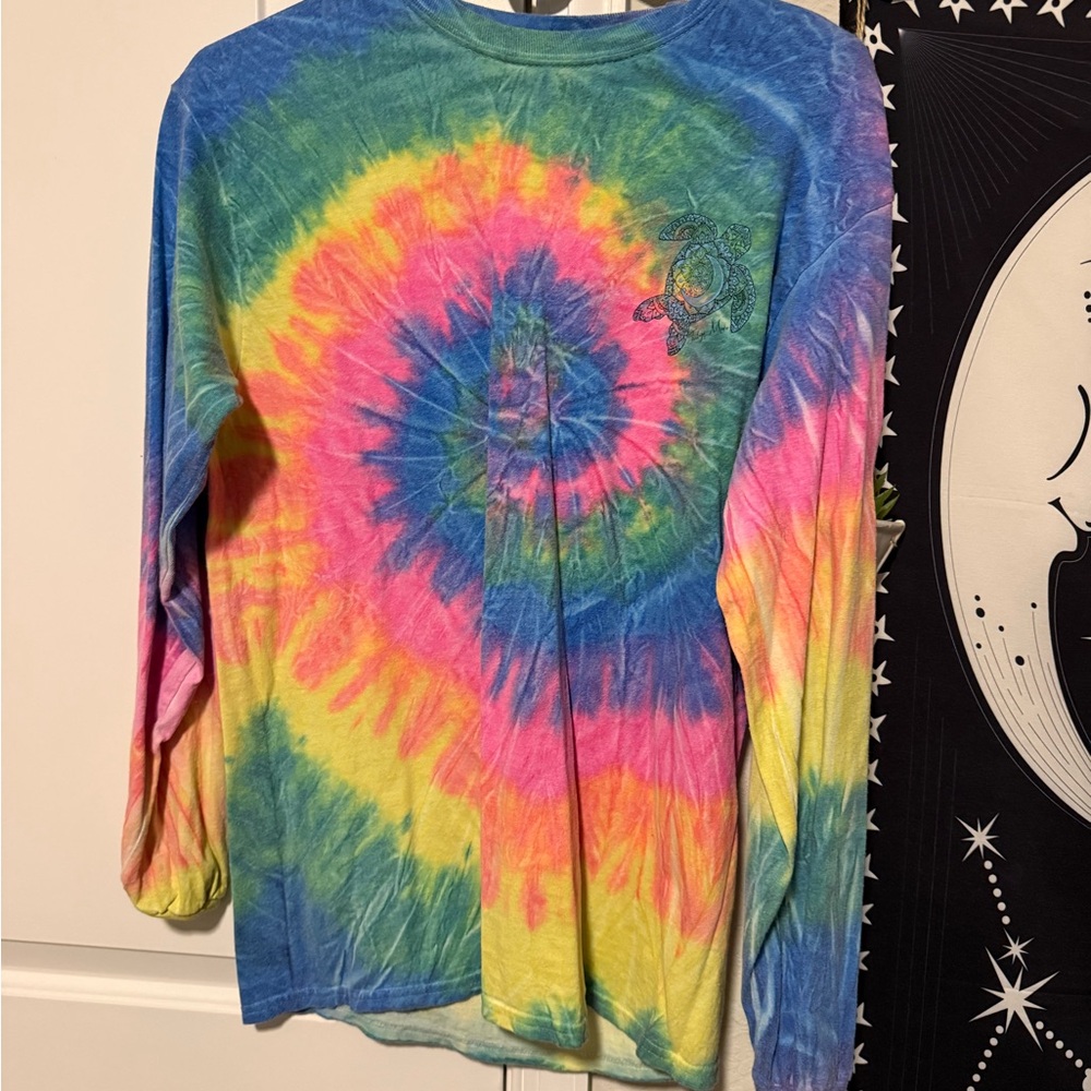 Colorful Tie-Dye Kids Long Sleeve Shirt